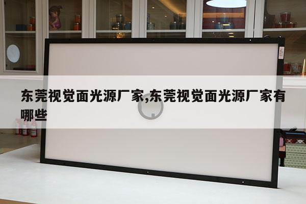 東莞視覺面光源廠家,東莞視覺面光源廠家有哪些