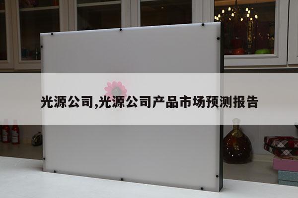 光源公司,光源公司產(chǎn)品市場預(yù)測報告